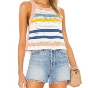 BCBGeneration Crochet Sleeveless Crop Top